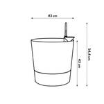 greensense aqua care rond 43cm gris charbon